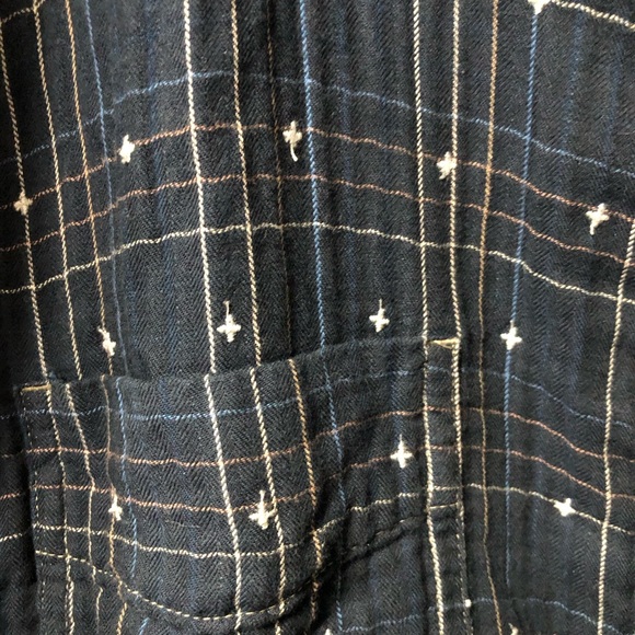 Carbon2cobalt men’s soft flannel like shirt plaid star button down men’s XXL - Picture 5 of 11